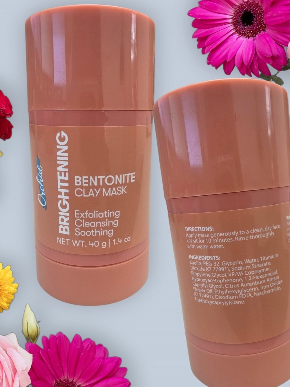 ✨ Orchid Brightening Bentonite Clay Face Mask Stick (0.40 g) ✨